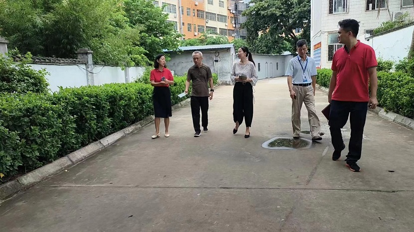 韩国a片基础教育集团 一行莅临海师附小检查指导开学工作